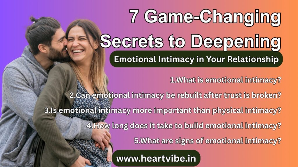 Emotional Intimacy
