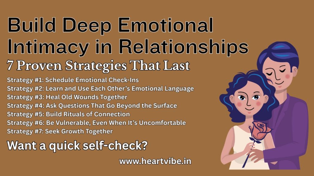 Emotional Intimacy in Relationships