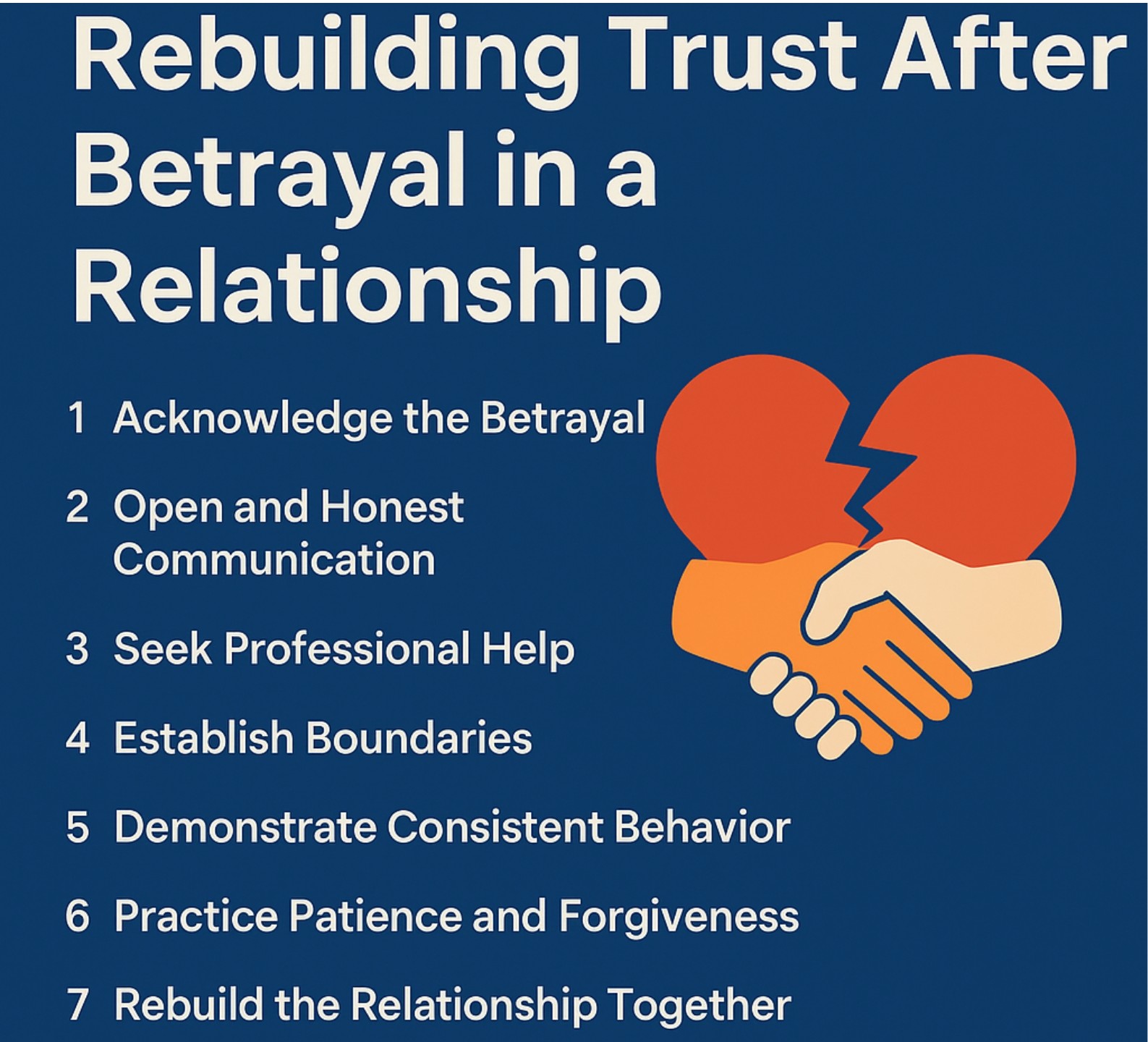 Rebuilding trust after betrayal